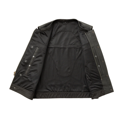 Sharp Shooter Perforated Men's Motorcycle Leather Vest